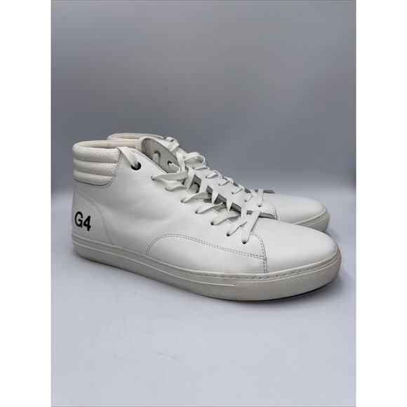 G4 G/FORE Mid Street Disruptor White Leather Shoes Golf (G4MS19F10)‎ Mens 12.5 - Picture 1 of 9